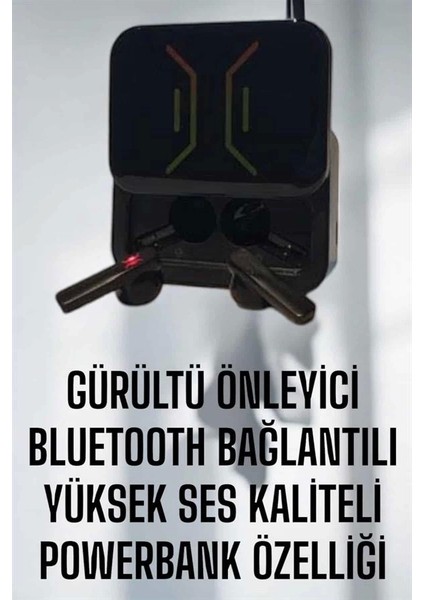 Powerbankli Bluetooth Kulaklık Yüksek Ses Kaliteli Kablosuz