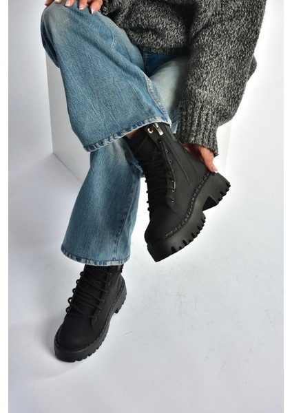 R973970101 Siyah Nubuk Kalın Tabanlı Kadın Postal Bot fırsatları