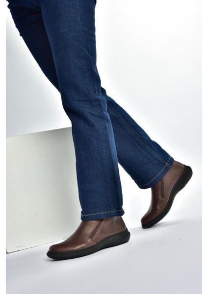 V398577603 Kahverengi Hakiki Deri Kadın Bot fiyatları