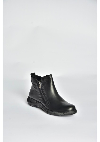 V398577603 Siyah Hakiki Deri Kadın Bot indirimleri