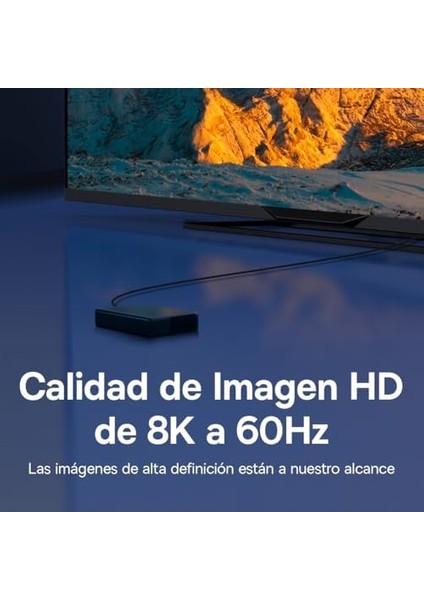 High Definition Serisi HDMI 8k To HDMI 8k Görüntü Aktarma Kablosu, 1m, Siyah fiyatları