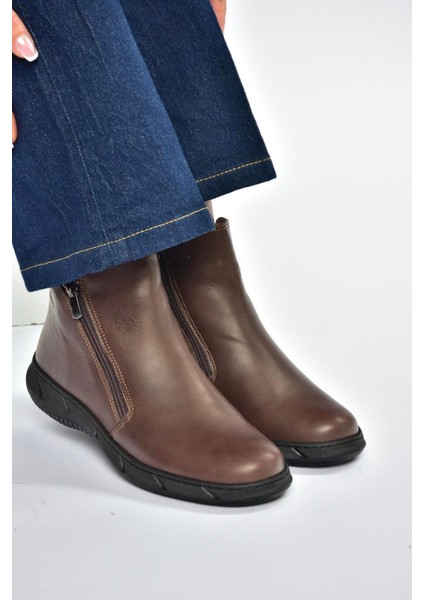 V398577603 Kahverengi Hakiki Deri Kadın Bot fırsatları