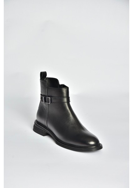 V555255503 Siyah Hakiki Deri Kadın Bot indirimleri