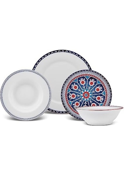Ancıent 24 Parça 6 Kişilik Porselen Yemek Takımı modelleri