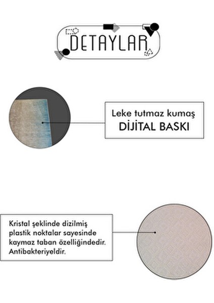 Mutfak Halısı Kaymaz Tabanlı Yıkanabilir 6000 mm Hav Yüksekliği Beyaz Renk fırsatları
