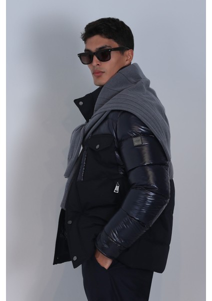 Minimalist Oversize Erkek Kışlık Mont - Günlük Kullanım
