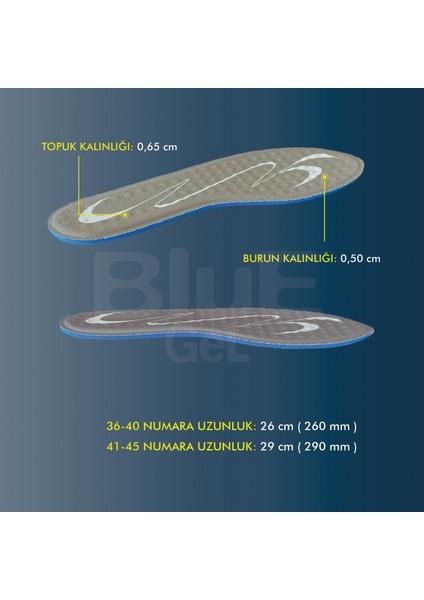 BG192 | Yumuşak Masaj Noktalı, Memory Foam Ayakkabı Tabanı, Klasik Ayakkabılar İçin İç Tabanlık indirimleri