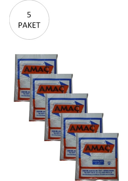 Şeffaf Hışır Atlet Poşet Küçük Boy 25X42 cm 650 gr (5 Paket-Takriben 1,500 Adet)