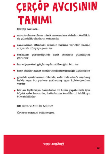 Çerçöp Avcısı Keri Smith Hobi Kitabı 208 Sayfa Yaratıcılığınızı Geliştirin