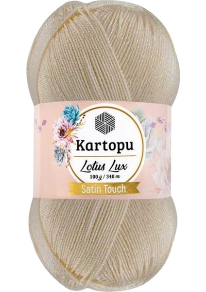 Lotus Lux Bikini Büstiyer Bluz Simli Örgü Ipi K025 Krem