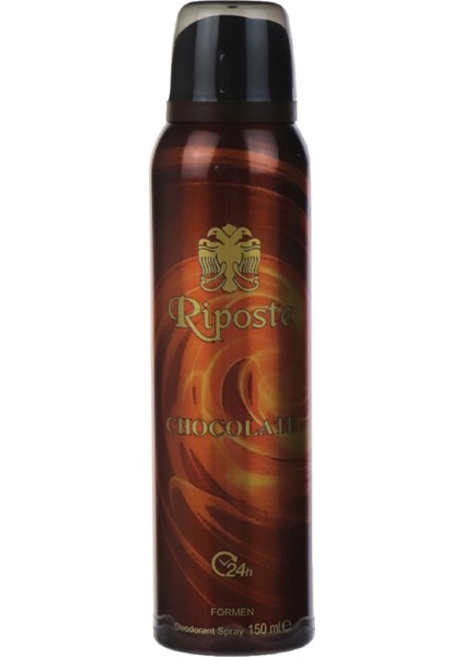 Riposte 24 Saat Etkili Erkek Deodorant - Chocolate - 150 ml