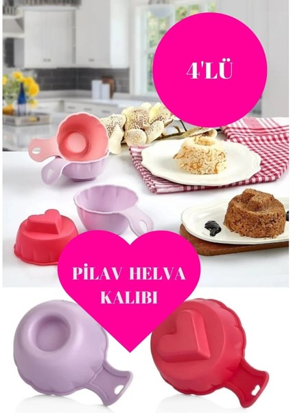 Pratik Pilav ve Tatlı Kalıbı 4 Adet Pilav ve Tatlı Şekillendirici