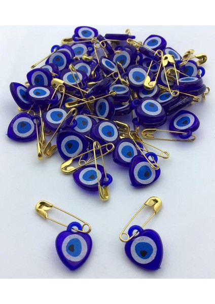 Nazar Boncuklu Çengelli Iğne 25 Adet modelleri