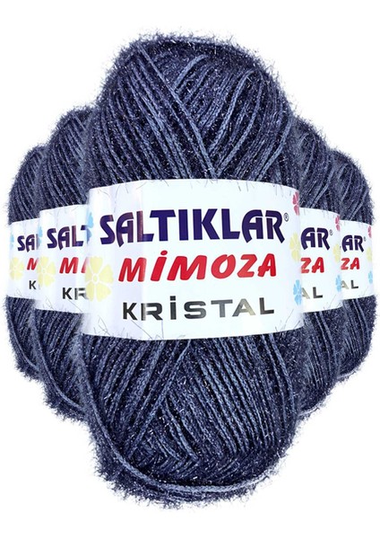 5 Adet Mimoza Kristal Işıltılı Şal Patik Yelek Ipi 36