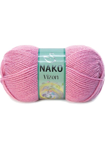 5 Adet Vizon Premium Akrilik El Örgü Ipi Yünü Renk NO:275 Gül Kurusu fiyatları