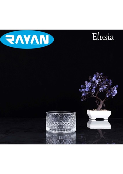 Rayan Elusia Lines Çizgili Tekli Cam Çerezlik