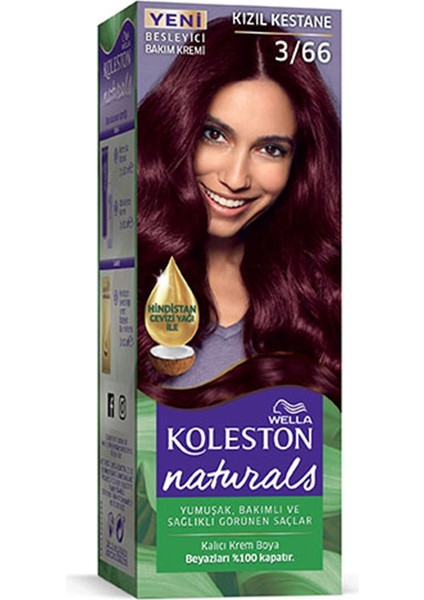 Naturals Saç Boyası Kızıl Kestane 3/66