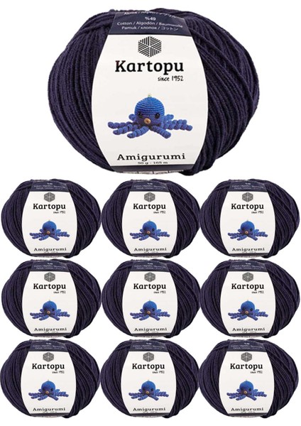 10 Adet Amigurumi El Örgü Ipi 50GR 630