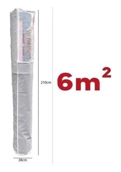 Pencereli Halı Hurcu Toz Geçirmez Sağlam Dayanıklı Hurç Organizer 4m² indirimleri