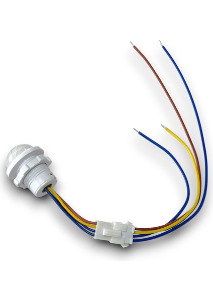 Pır Hareket Sensörü 220V - 25cm Kablolu ve Konnektörlü