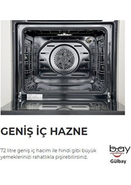 3'lü Beyaz Cam Ankastre Set (3490 Oslo 60 BEYAZ+CS5335W01+BO6502W02)