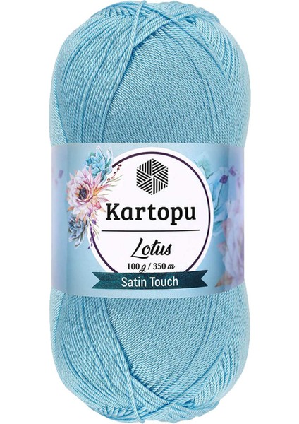 1 Adet Lotus Bikini Büstiyer Bluz Örgü Ipi K537 Bebe Mavi