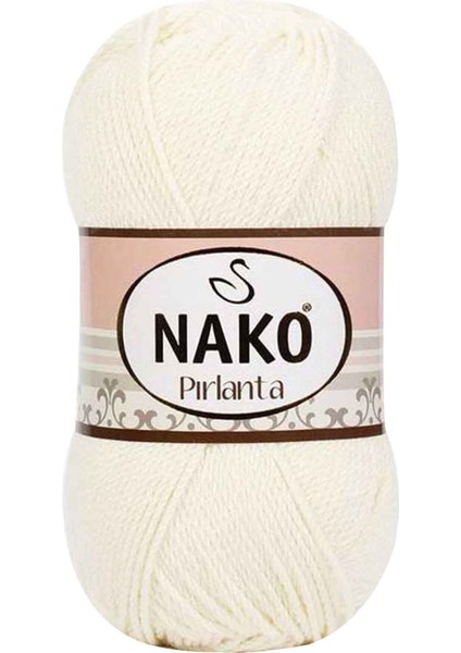 1 Adet Pırlanta Amigurumi El Örgü Ipi Yünü Ekru 300