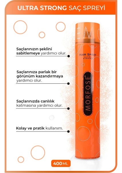 Ultra Strong Saç Spreyi 400 ml - Mrfs modelleri