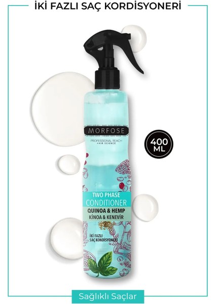 Çift Fazlı Kinoa & Kenevir Kondisyoner Fön Suyu 400 ml - Mrfs