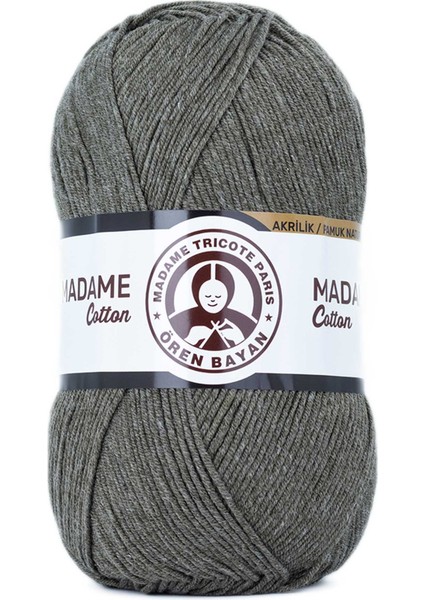 1 Adet Madame Cotton El Örgü Ipi Yünü 100 gr 055 Yeşil