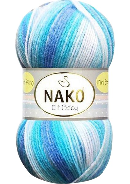 1 Adet Elit Baby Mini Batik Bebe El Örgü Ipi Okyanus 32455