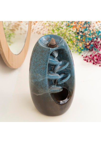 Dekoratif Haki Yeşil Geri Akışlı Şelale Tütsülük fiyatları