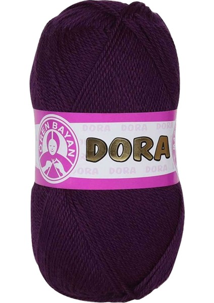 1 Adet Dora El Örgü Ipi Yünü 100 gr 061 Mürdüm