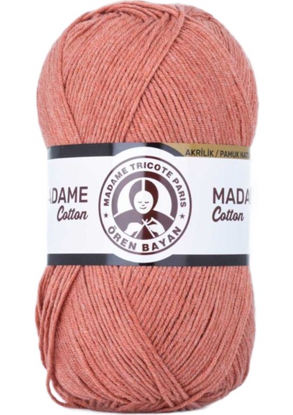 1 Adet Madame Cotton El Örgü Ipi Yünü 100 gr 037 Kiremit
