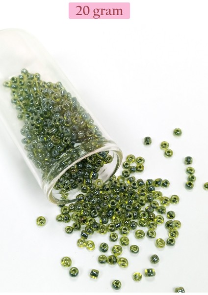Dökme Cam Kum Boncuk (8/0) 3 mm - 4 Renk - Toplam 80 Gram - BNC423 indirimleri