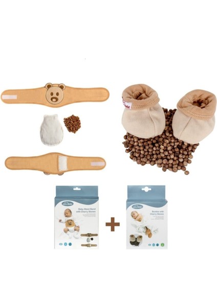 Mommyslab Sevi Kiraz Çekirdekli Patik+ Kiraz Çekirdekli Bebek Krem fiyatları