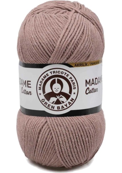 1 Adet Madame Cotton El Örgü Ipi Yünü 100 gr 057 Açık Kahve