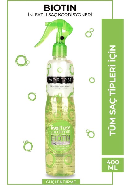Biotin Çift Fazlı Saç Kondisyoner Fön Suyu 400 ml - Mrfs