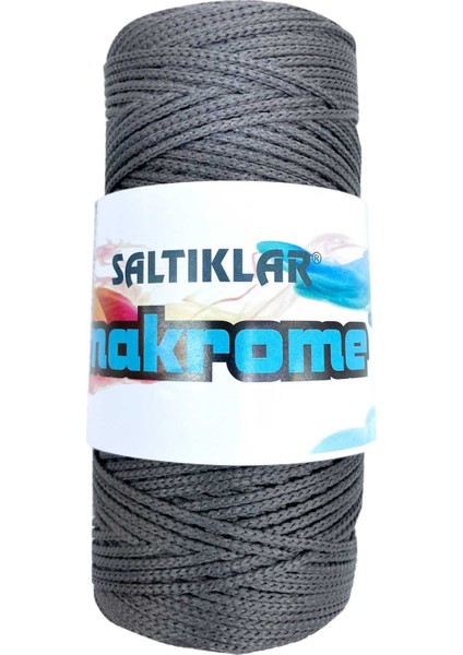 1 Adet Polyester Makrome Ipi 420 Koyu Gri 100 gr
