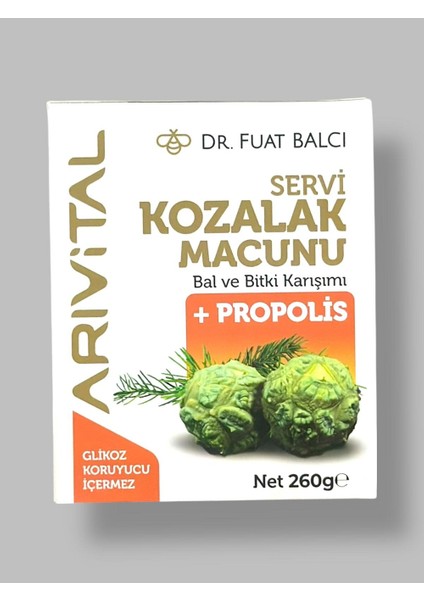 Servi Kozalak Macunu 260 Gr. (Bal ve Bitki Karışımı + Propolis)