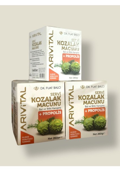Servi Kozalak Macunu 260 Gr. (Bal ve Bitki Karışımı + Propolis) modelleri