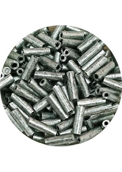 Uzun Boru Kesme Boncuk Çap 2mm Uzunluk 10 mm - 60 Gram - Desenli Gümüş - BNC283 fiyatları
