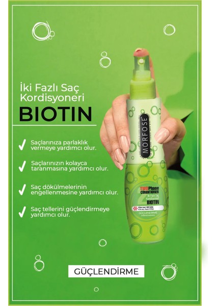 Biotin Çift Fazlı Saç Kondisyoner Fön Suyu 240 ml - Mrfs modelleri