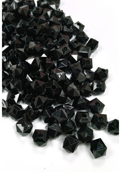 Küp Boncuk Içten Boncuklu Bileklik Çanta Boncuğu 10 mm 50 gr Siyah - BNC457 fiyatları
