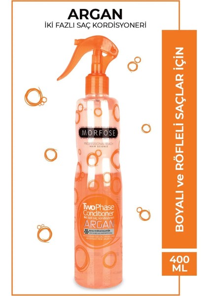 Argan Çift Fazlı Kondisyoner Fön Suyu 400 ml - Mrfs