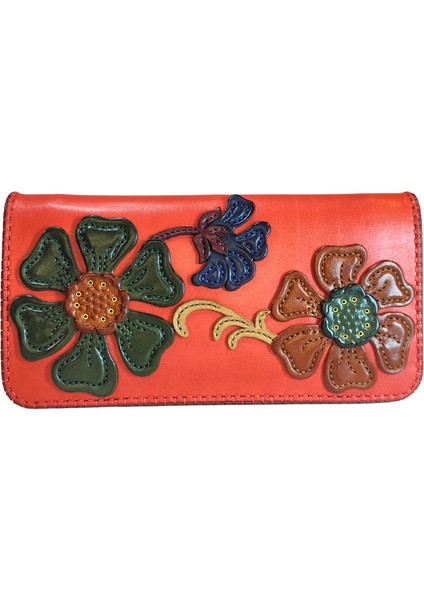 Oşum El Yapımı (Handmade) Çok Bölmeli, Bozuk Para ve Bol Kartlık Alanlı Kadın Deri Cüzdan 40062 fiyatları