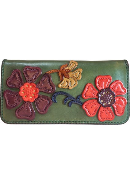 Oşum El Yapımı (Handmade) Çok Bölmeli, Bozuk Para ve Bol Kartlık Alanlı Kadın Deri Cüzdan 40062 fiyatları