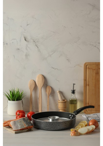 Çelik Kapaklı Karadeniz Balık Tavası 30CM modelleri