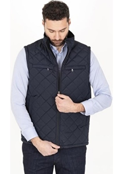 Klasik Kesim Kapitone Şişme Yelek İçi Polarlı Baba Yeleği Erkek Regular Fit Kolsuz Denim modelleri