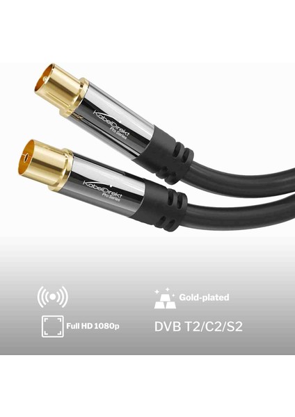 – 4K Anten Kablosu, Koaksiyel Kablolar – 20M – Dijital ve Analog Tv Için Tv Kablosu Metal Konnektörler fiyatları